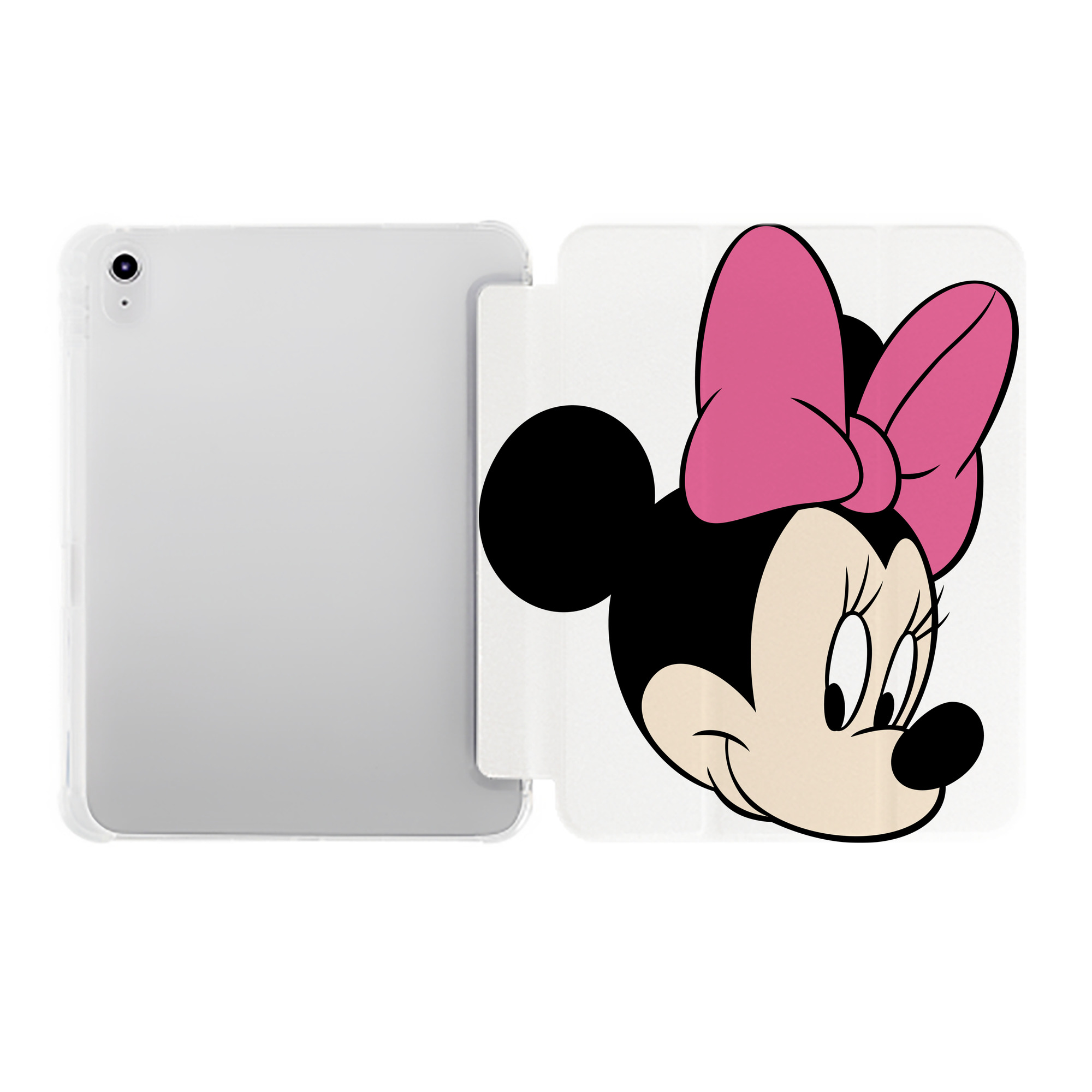 （画像用） ミッキーマウス Mickey Mouse IPad ケース ペン収納付き 三つ折りスタンド PUレザー×シリコン 対応機種9.5/10.5/10.9インチ